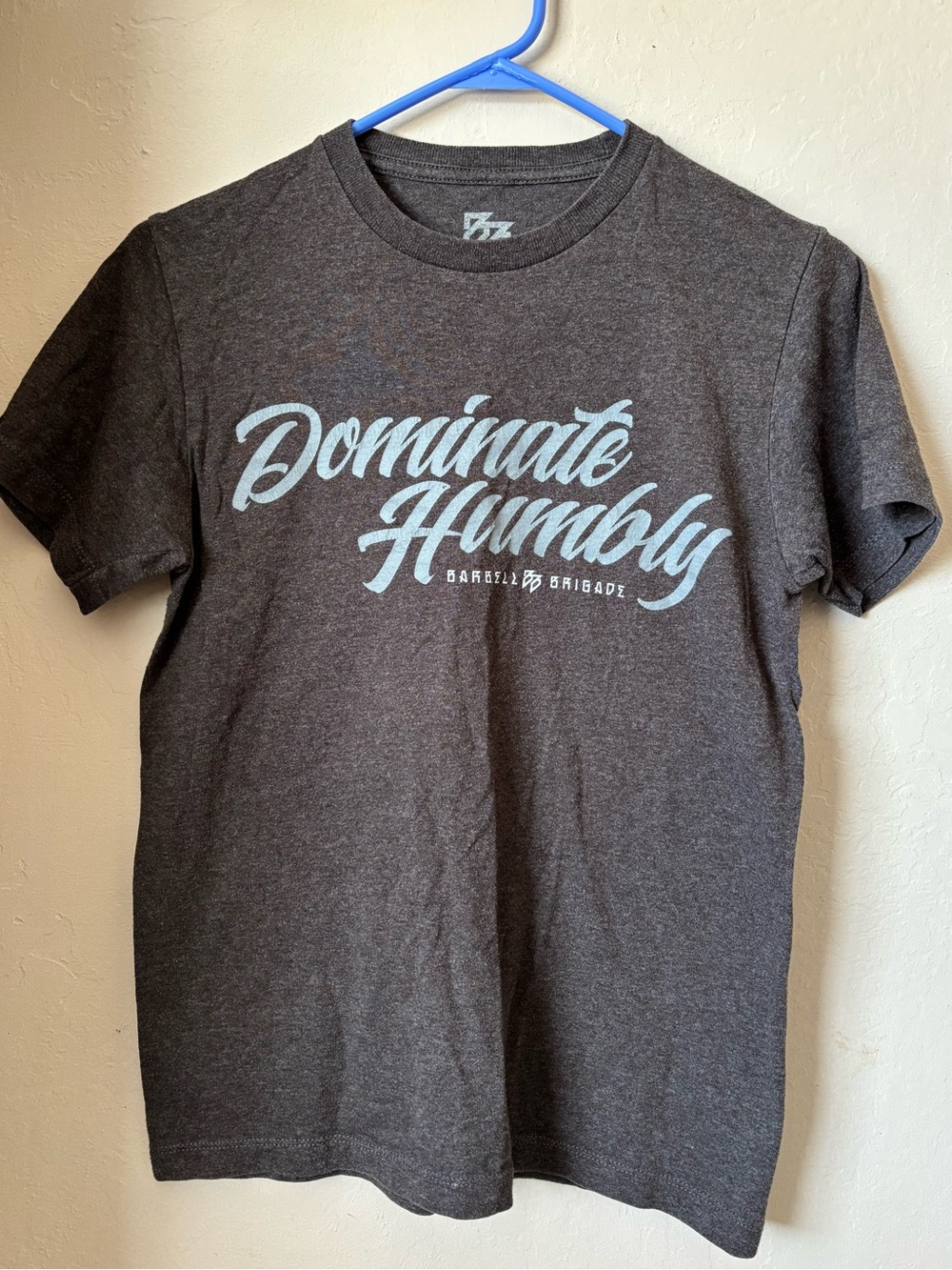Barbell Brigade Dominate Humbly Tee - Charcoal